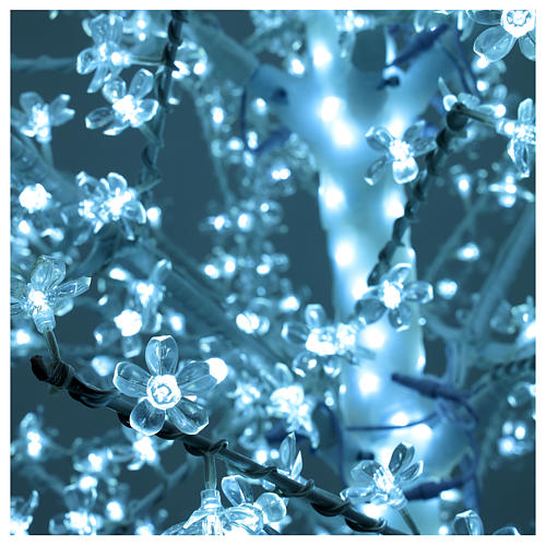 Albero ciliegio luminoso 300 cm bianco freddo corrente 5