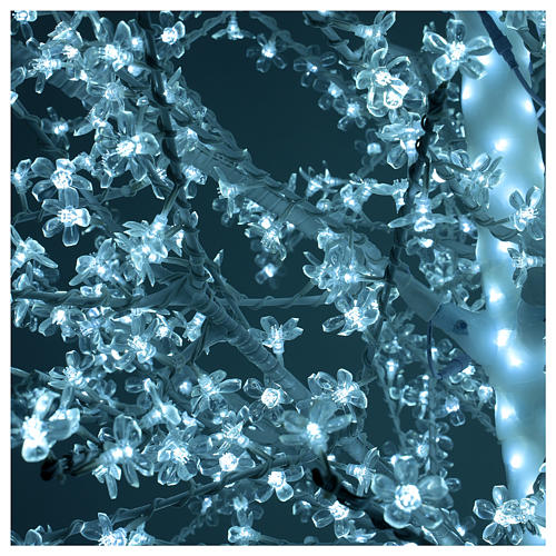 Albero ciliegio luminoso 300 cm bianco freddo corrente 6