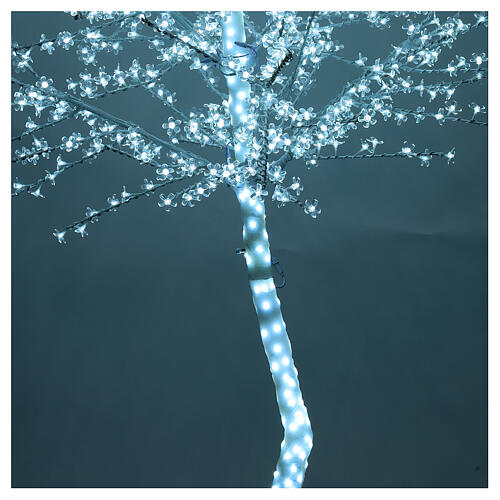 Drzewo podświetlane Wiśnia 300 cm LED biały zimny, zasilanie elektryczne 4