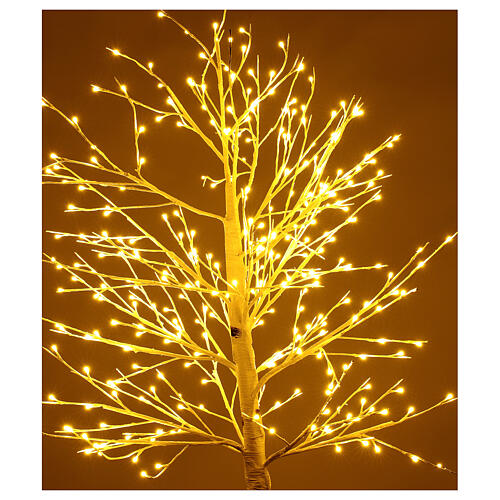 Árvore luminosa estilizada 225 cm, 328 luzes LED branco quente corrente 2