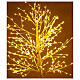 Árvore luminosa estilizada 225 cm, 328 luzes LED branco quente corrente s2
