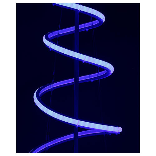 Arbre en spirale 496 LED RGB multicolores courant piles 4