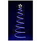 Árvore de Natal Espiral 496 luzes LED RGB multicolor corrente bateria s5