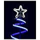 LED spiral Christmas tree, 496 LEDs RGB multi-color electric powered s2