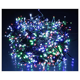 Bright Christmas lights green string 1200 LEDs multicolor remote control outdoor 220V