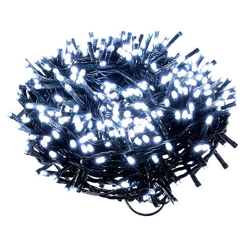 Świąteczne lampki, łańcuch, 500 zimnych białych LED, do użytku wewnętrznego i zewnętrznego, długość 20 m 3