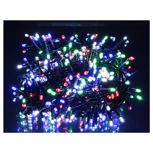 Multicolour Christmas tree lights, 500 LEDs green string outdoors 220V 1