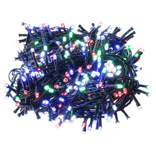 Multicolour Christmas tree lights, 500 LEDs green string outdoors 220V 3