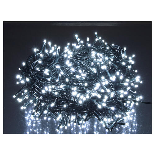 Christmas lights 500 LEDs white cold with remote control outdoors 220V 1