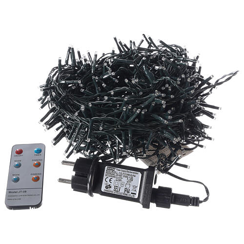 Christmas lights 500 LEDs white cold with remote control outdoors 220V 6