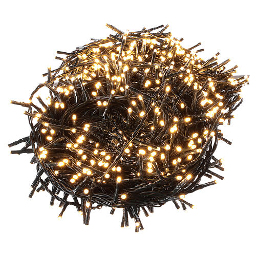 Christmas lights 1000 warm white LEDs external remote control 220V 5