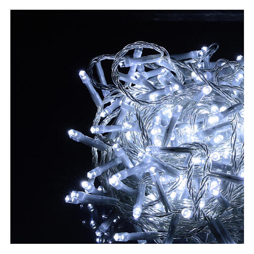 Świąteczne lampki, zielony łańcuch, 1200 zimnych białych LED, do użytku wewnętrznego i zewnętrznego, długość 24m 2