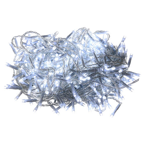 Świąteczne lampki, zielony łańcuch, 1200 zimnych białych LED, do użytku wewnętrznego i zewnętrznego, długość 24m 3