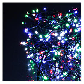 Guirlande lumineuse de Noël 360 LED multicolores pour extérieur avec boîtier