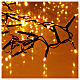 Chaîne lumineuse Noël 1800 LED blanc chaud ambre télécommande extérieur 220V s2