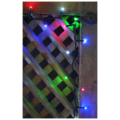 Christmas lights bright 1000 LEDs multi-colour remote control external 220V green cable 2