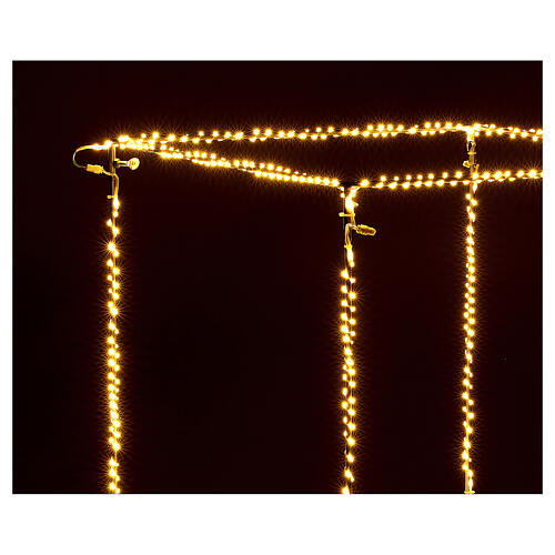 Leuchtender Würfel 880 warmweiße LEDs, 60 cm 3