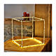 LED Light Cube for Christmas, 50 cm with 740 warm white lights indoors electric powered s1