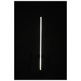 Christmas light stick 100 cm, snowfall effect, 96 LED lights, icy white, indoor and outdoor use