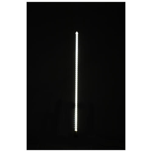 Christmas light stick 100 cm, snowfall effect, 96 LED lights, icy white, indoor and outdoor use 1