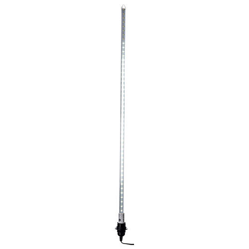 Tubo biface 100 cm efeito queda de neve 96 LED branco frio exterior 2