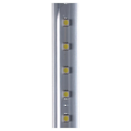 Tubo biface 100 cm efeito queda de neve 96 LED branco frio exterior 3