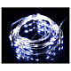 Christmas drop lights battery powered 5 m 50 LED cold white drops indoors s1