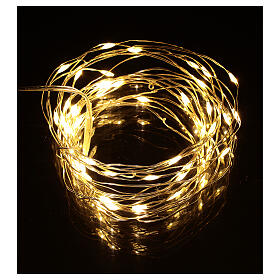 Świąteczne lampki, łańcuch 5 m z 50 ciepłymi białymi LED, do użytku wewnętrznego