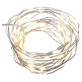 Fairy lights 5 m battery operated 50 warm white LEDs indoor