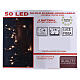 Fairy lights 5 m battery operated 50 warm white LEDs indoor s3