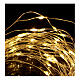 Warm white clear string lights battery operated 10 m 100 LEDs s2