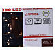 Warm white clear string lights battery operated 10 m 100 LEDs s4