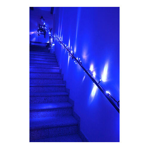 Lichterkette 100 blaue LEDs batteriebetrieben, 10 m 4