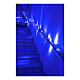 Cadena luminosa Navideña 10 m con 100 led azul exterior corriente s4