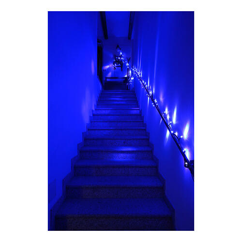 Luz de Natal corrente luminosa pisca-pisca 10 m 100 LED azul interior/exterior 1