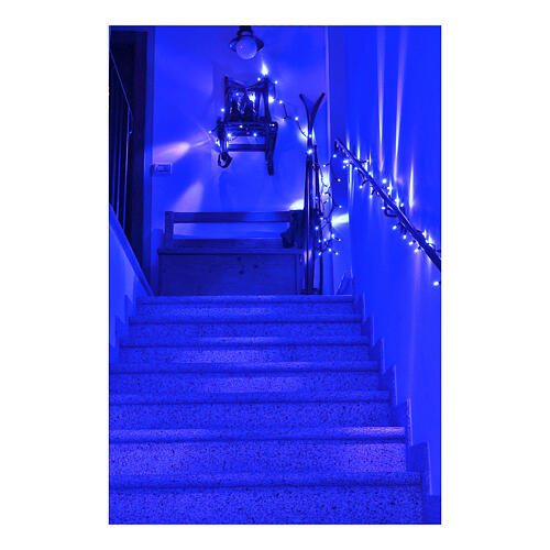 Luz de Natal corrente luminosa pisca-pisca 10 m 100 LED azul interior/exterior 3