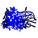 Bright Christmas string lights 10m with 100 blue LEDs electric powered s6