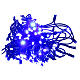 Luz de Natal corrente luminosa pisca-pisca 10 m com 100 LED azul interior/exterior sem adaptador s2