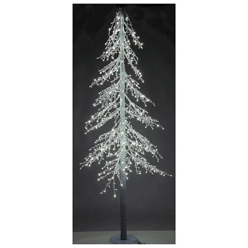 Drzewo podświetlane Diamond 250 cm 720 LED biały zimny, na zewnątrz, zasilane elektrycznie 1