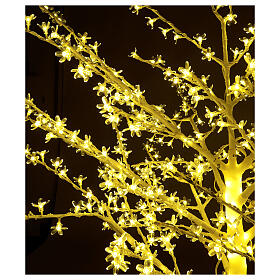 Drzewko podświetlane 180 cm Kwitnąca wiśnia 600 LED biały ciepły, na zewnątrz
