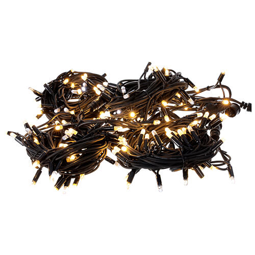 Świąteczne lampki, łańcuch 20 m z 200 dużymi ciepłymi białymi LED i 40 mini‑stroboskopami 4