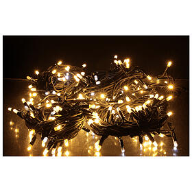 Luzes de Natal pisca-pisca 200 lâmpadas LED grandes branco quente 20 metros para interior/exterior alimentação corrente