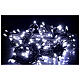 White Christmas lights LEDs 200 lights 20 m external electric powered s1