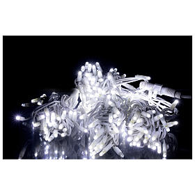 Świąteczne lampki, łańcuch 20 m z 200 ultrajasnymi zimnymi białymi LED i 40 mini‑stroboskopami