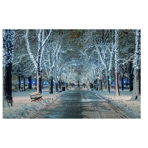 Świąteczne lampki, łańcuch 20 m z 200 ultrajasnymi zimnymi białymi LED i 40 mini‑stroboskopami 2