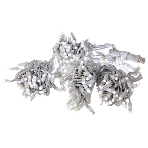 Świąteczne lampki, łańcuch 20 m z 200 ultrajasnymi zimnymi białymi LED i 40 mini‑stroboskopami 4