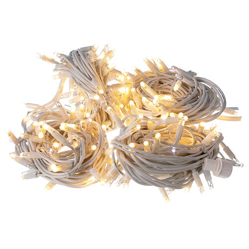 Guirlande 20 m 200 ampoules LED ultra lumineuses blanc chaud extérieur courant 4