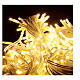 Guirlande 20 m 200 ampoules LED ultra lumineuses blanc chaud extérieur courant s3