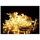 Luzes de Natal ultra-luminosas pisca-pisca 200 lâmpadas LED grandes branco quente 20 metros para interior/exterior alimentação corrente s1