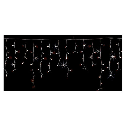 String light curtain offset 160 LEDs cold white 32 flash indoor outdoor 1